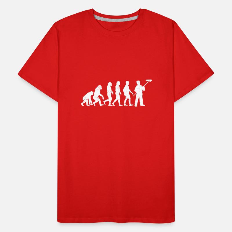 Painter evolution painter profession gift job Men's Premium Organic T-Shirt