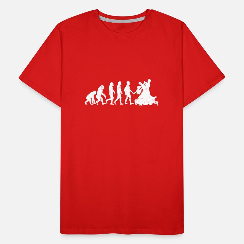 danse évolution valse danseur mariage danse, couples T-shirt bio Premium Homme