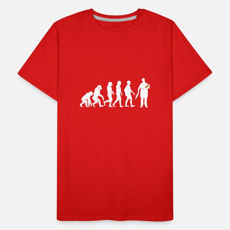 Baker evolution gift bread baking profession dough Men's Premium Organic T-Shirt
