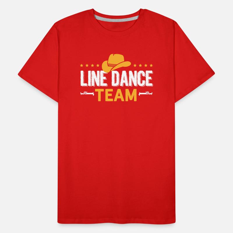 Line Dance Team Linedance Geschenk Männer Premium Bio T-Shirt