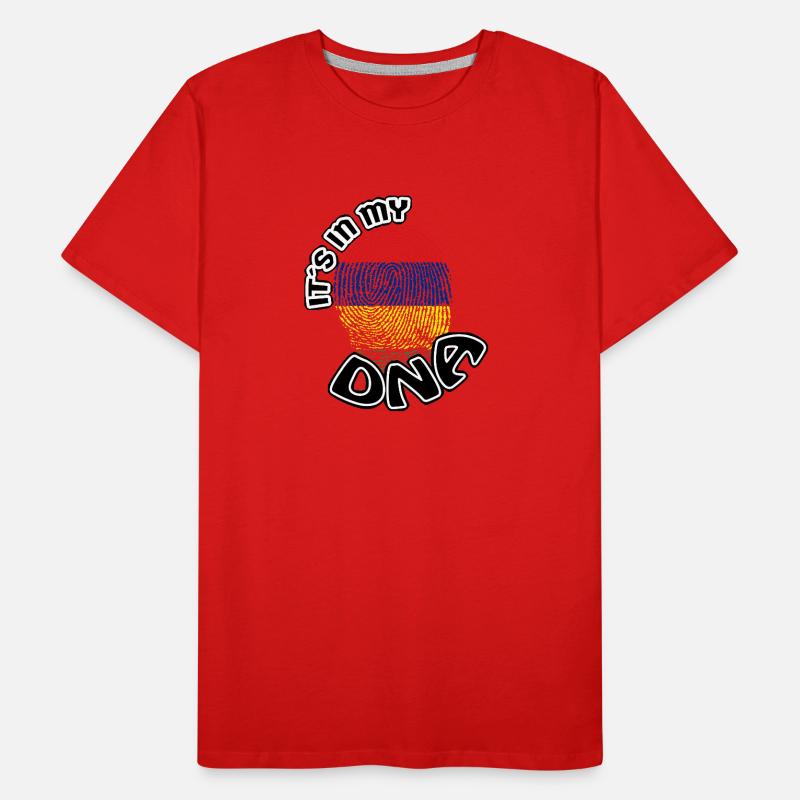 Geschenk Its in my dna dns roots Mauritius Männer Premium Bio T-Shirt