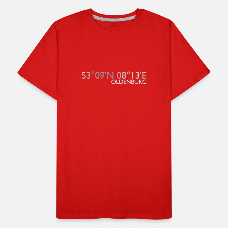 Oldenburg coordinates Hell Men's Premium Organic T-Shirt