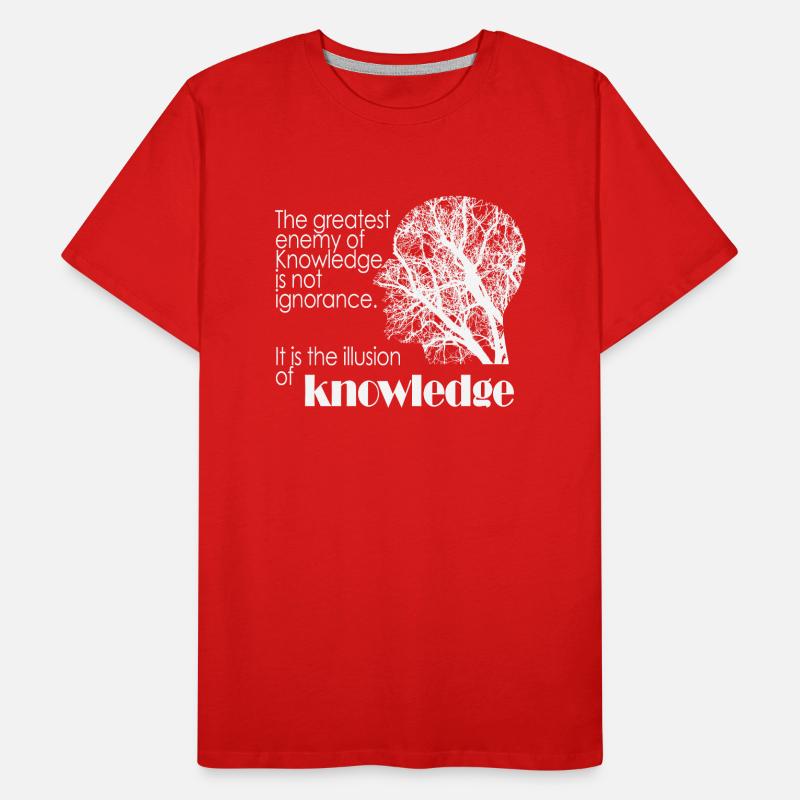 Ennemi de la connaissance T-shirt bio Premium Homme