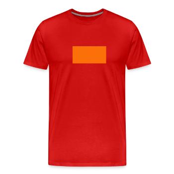 orange - T-shirt bio Premium Homme - rouge - Devant - Damien (186cm)