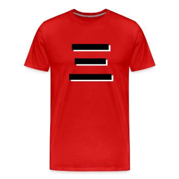 Domaines San - T-shirt bio Premium Homme - rouge - Devant - Damien (186cm)