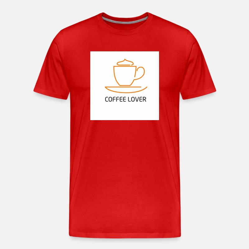 Coffee Lover - Männer Premium Bio T-Shirt - Rot