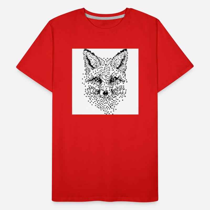 Fox (Dot-Point) Men's Premium Organic T-Shirt