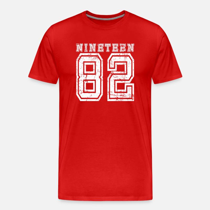 1982 NINETEEN - T-shirt bio Premium Homme - rouge