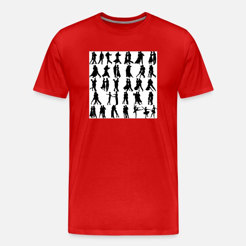 Tanzen - Männer Premium Bio T-Shirt - Rot