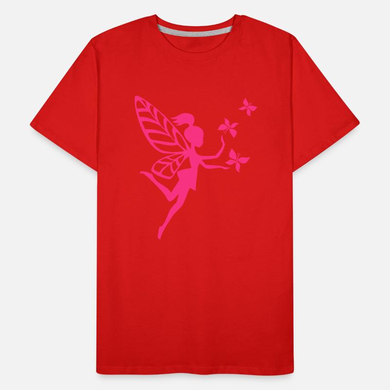 fairy, pixie, butterfly, elves, magic, sorcery Men's Premium Organic T-Shirt