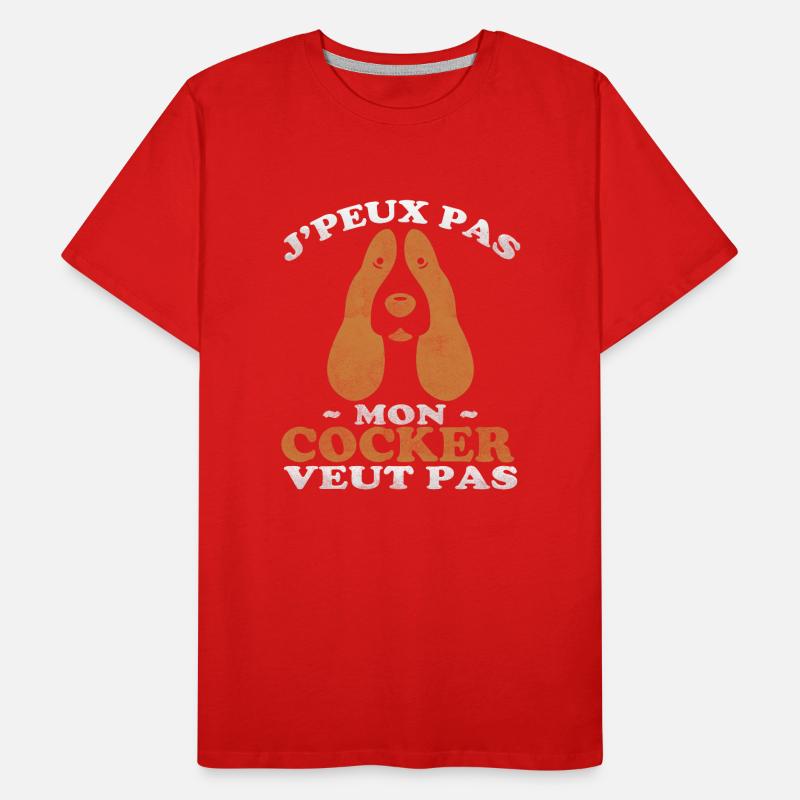 Mon cocker veut pas T-shirt bio Premium Homme