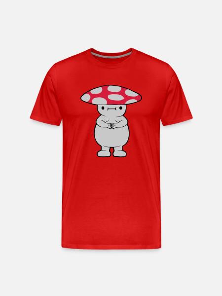 Thick sweet mushroom - Men's Premium Organic T-Shirt - red