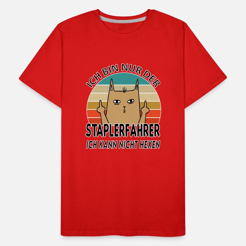 Staplerfahrer Gabelstaplerfahrer Lagerarbeiter Männer Premium Bio T-Shirt