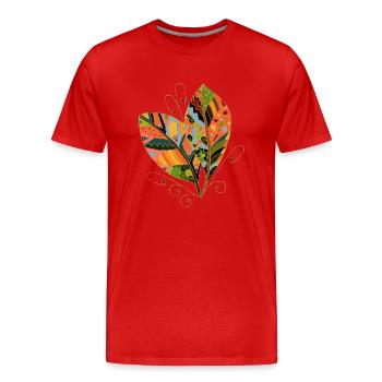 List - Men's Premium Organic T-Shirt - red - Front - Damien (186cm)