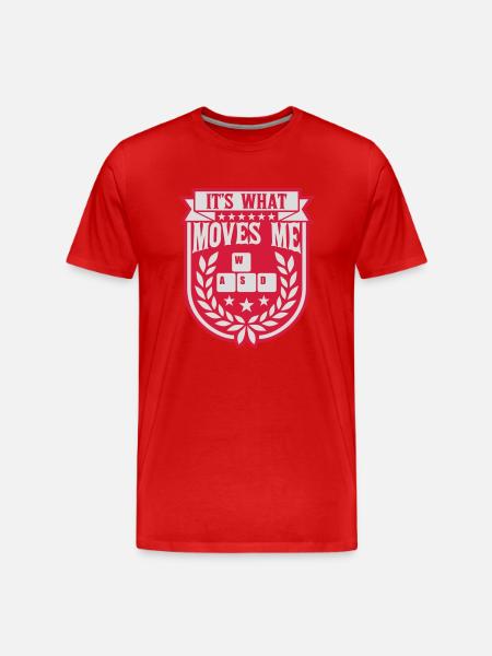 its what moves me - Men's Premium Organic T-Shirt - red