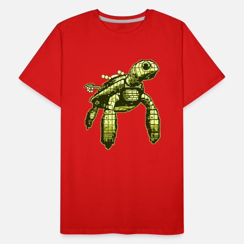 Jeu vidéo 8 Bit Turtle T-shirt bio Premium Homme