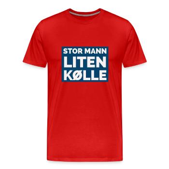 grand homme petit club - T-shirt bio Premium Homme - rouge - Devant - Damien (186cm)