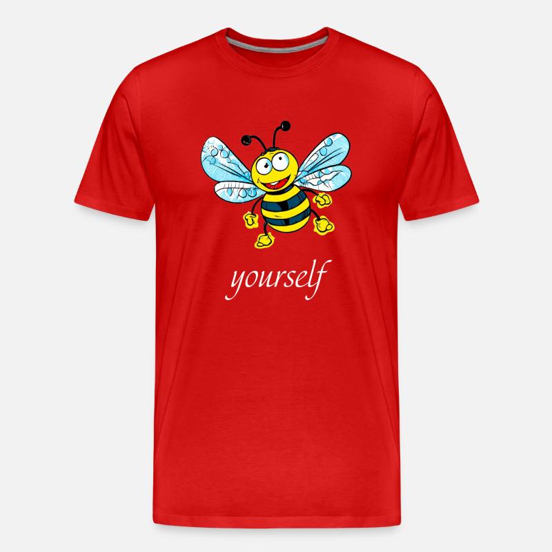 be (e) yourself - Männer Premium Bio T-Shirt - Rot