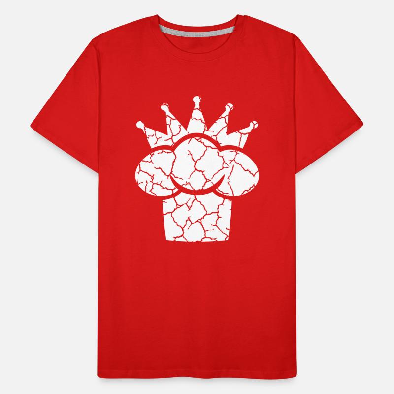 Chapeau de chef Crown King Chef Kitchen Master T-shirt bio Premium Homme