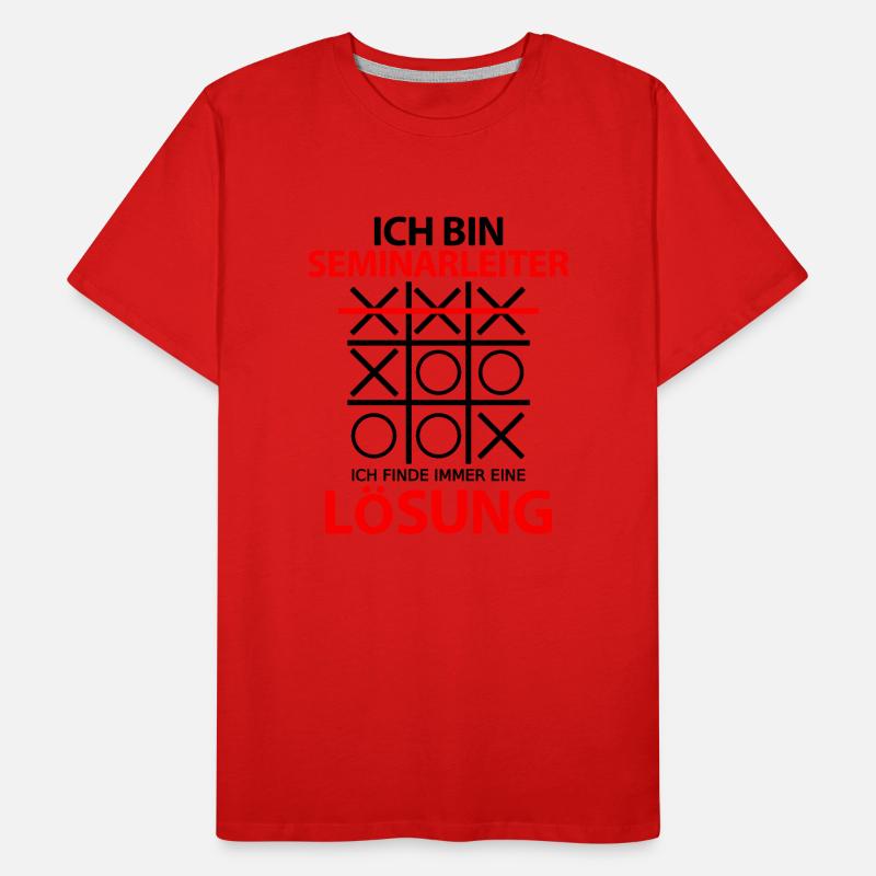 Seminarleiter Danke Abschied Geschenkidee Spruch Männer Premium Bio T-Shirt