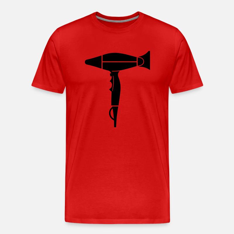 Föhn - Männer Premium Bio T-Shirt - Rot