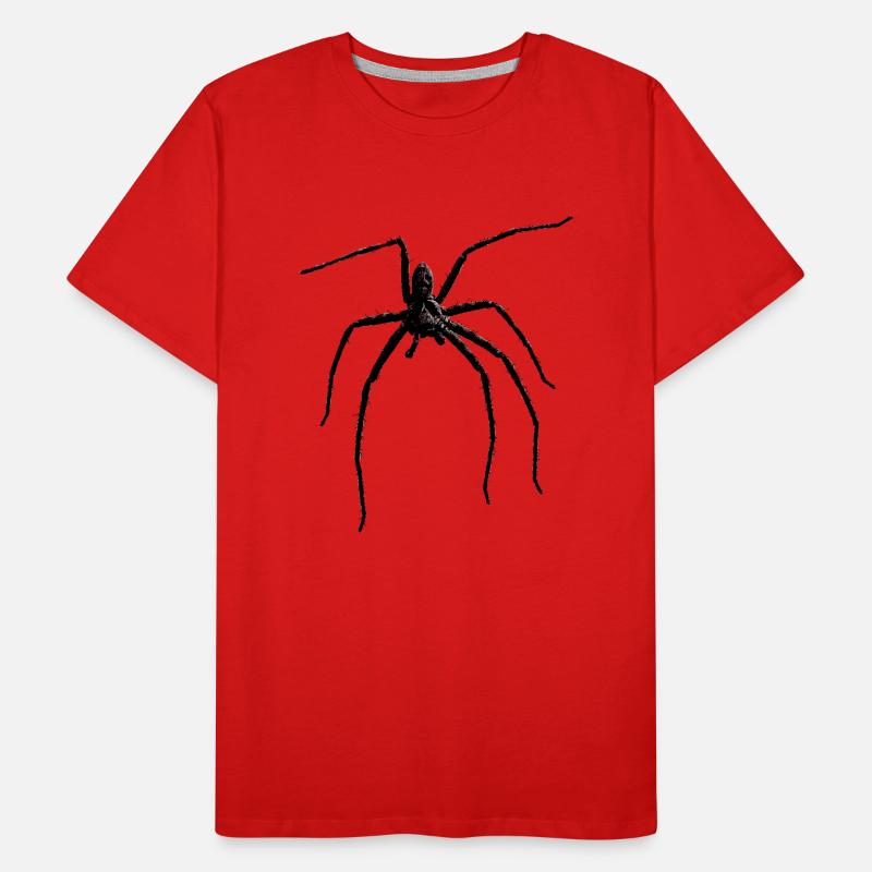 Spider / Black Widow + Skull with spider phobia Men's Premium Organic T-Shirt