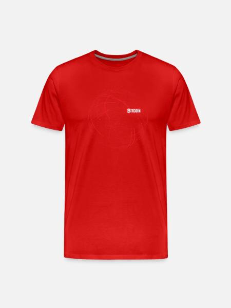 Bitcoin Blockchain Red - Men's Premium Organic T-Shirt - red