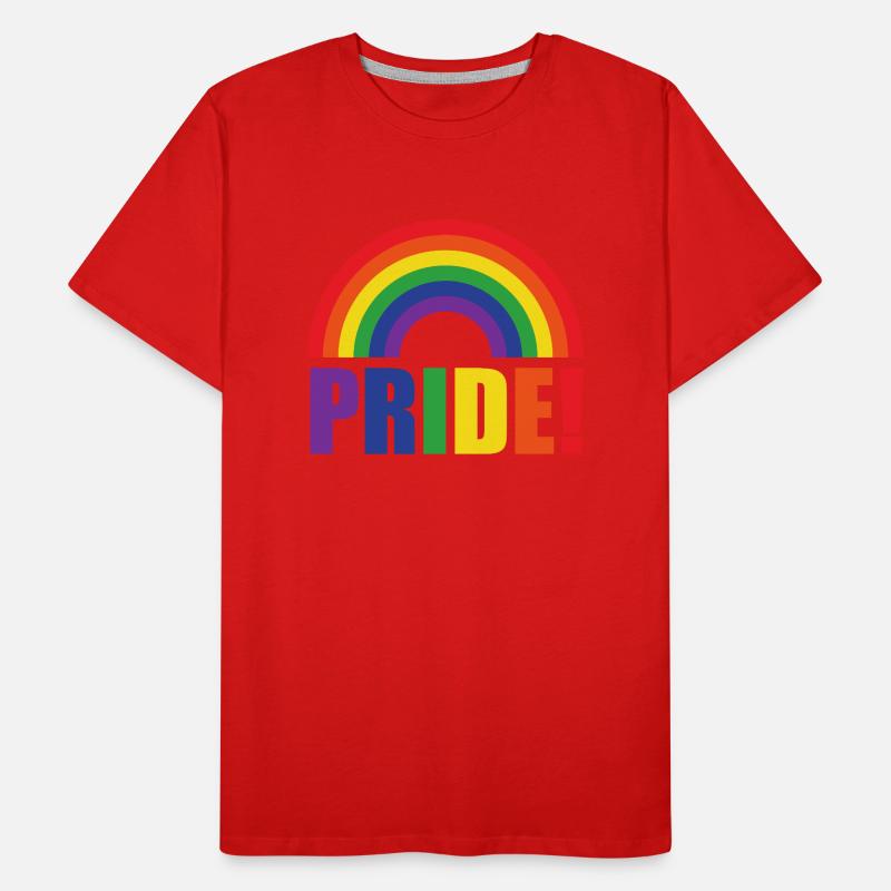 Pride Regenbogen | LGBT | Geschenkidee Männer Premium Bio T-Shirt