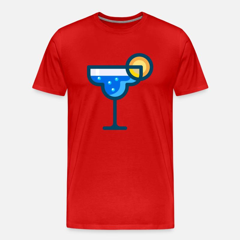 martini Cocktail bartender barkeeper bar - Männer Premium Bio T-Shirt - Rot