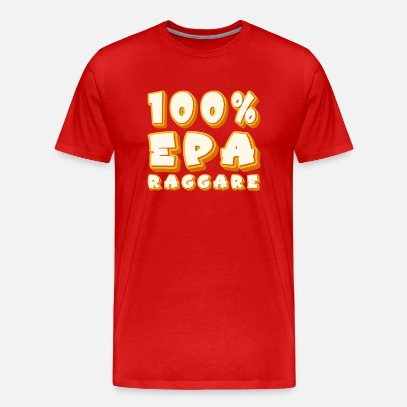 100% Ragger - Männer Premium Bio T-Shirt - Rot