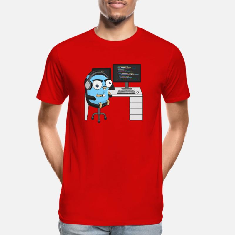 Gopher Coding Men's Premium Organic T-Shirt