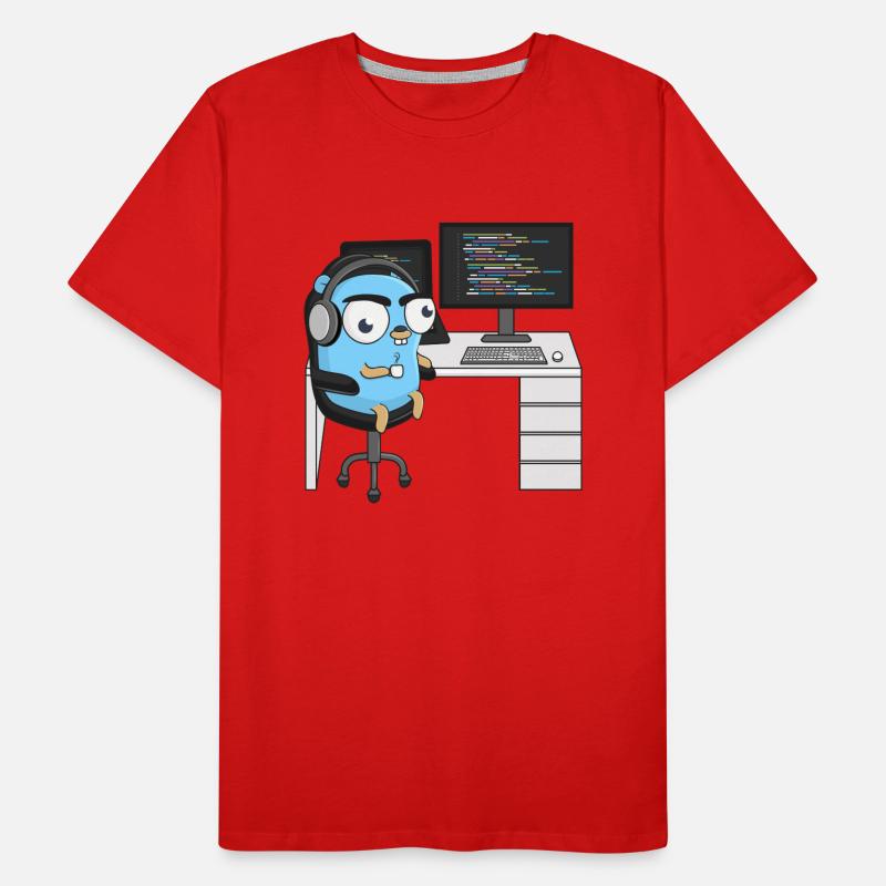 Gopher Coding Men's Premium Organic T-Shirt