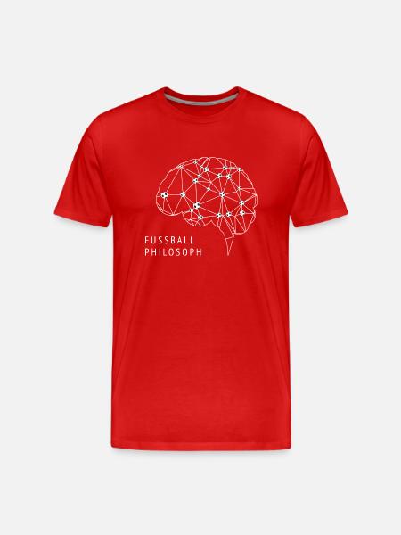Football philosopher - Men's Premium Organic T-Shirt - red