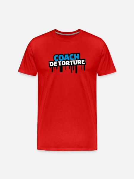 coach de torture - T-shirt bio Premium Homme - rouge