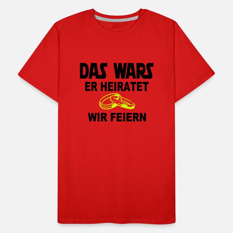 das wars - ringe 2-- Männer Premium Bio T-Shirt
