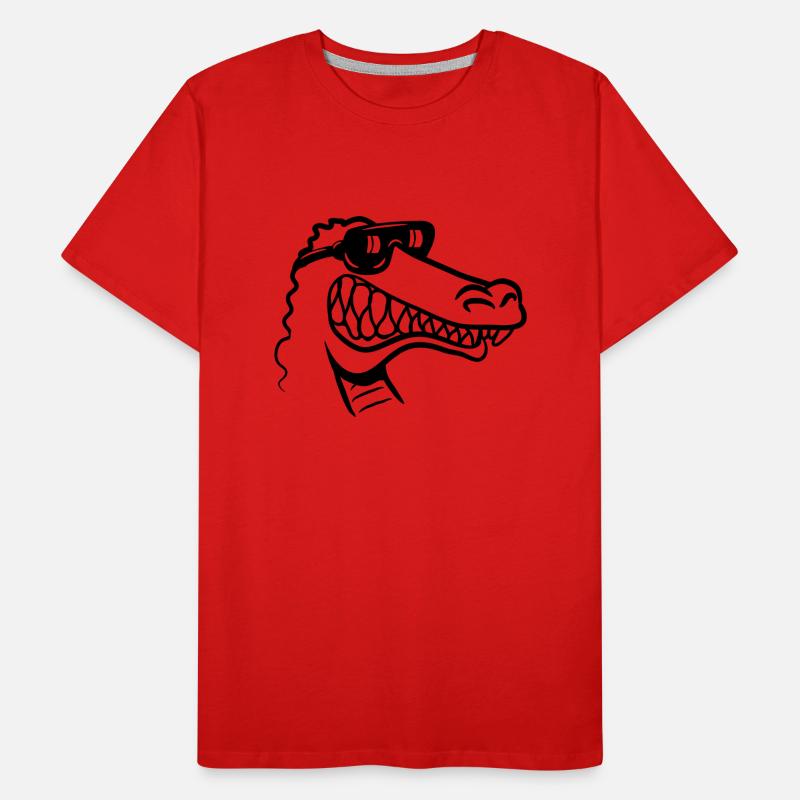 Crocodile drôle fun T-shirt bio Premium Homme