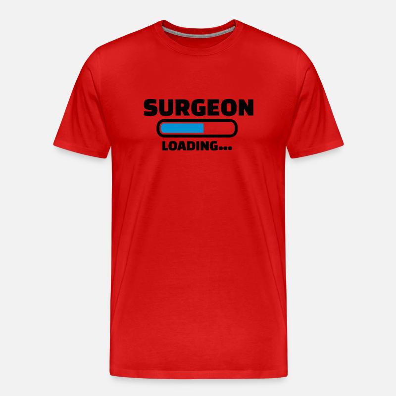Chirurg - Männer Premium Bio T-Shirt - Rot