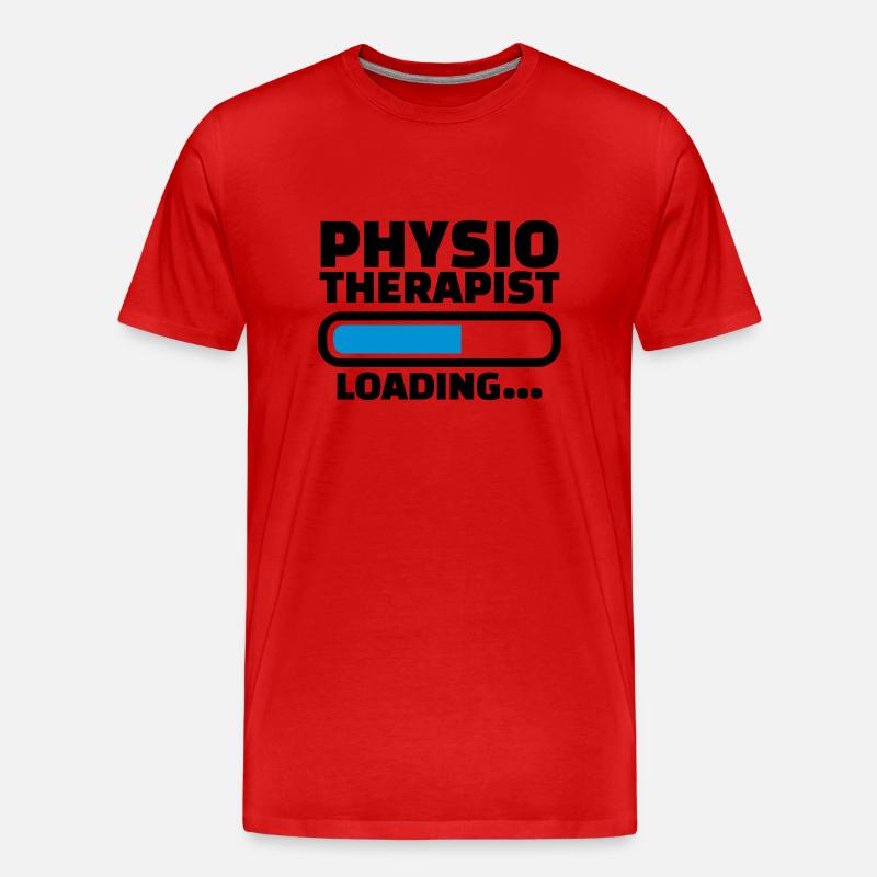 Physiotherapeut - Männer Premium Bio T-Shirt - Rot