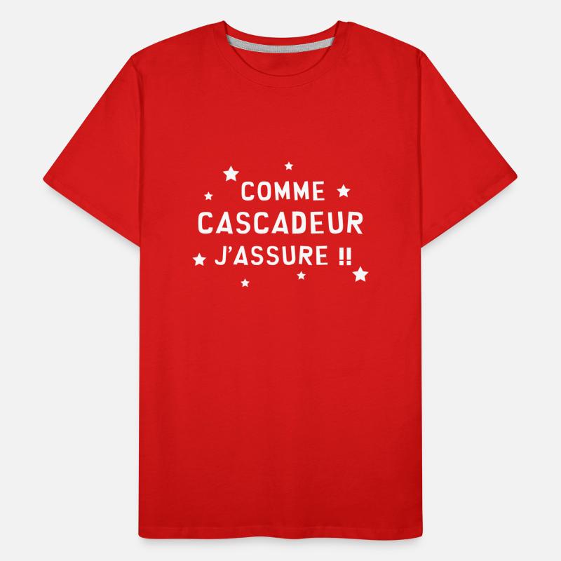 Cascadeur / Cascade / Voiture / Risque / Danger T-shirt bio Premium Homme