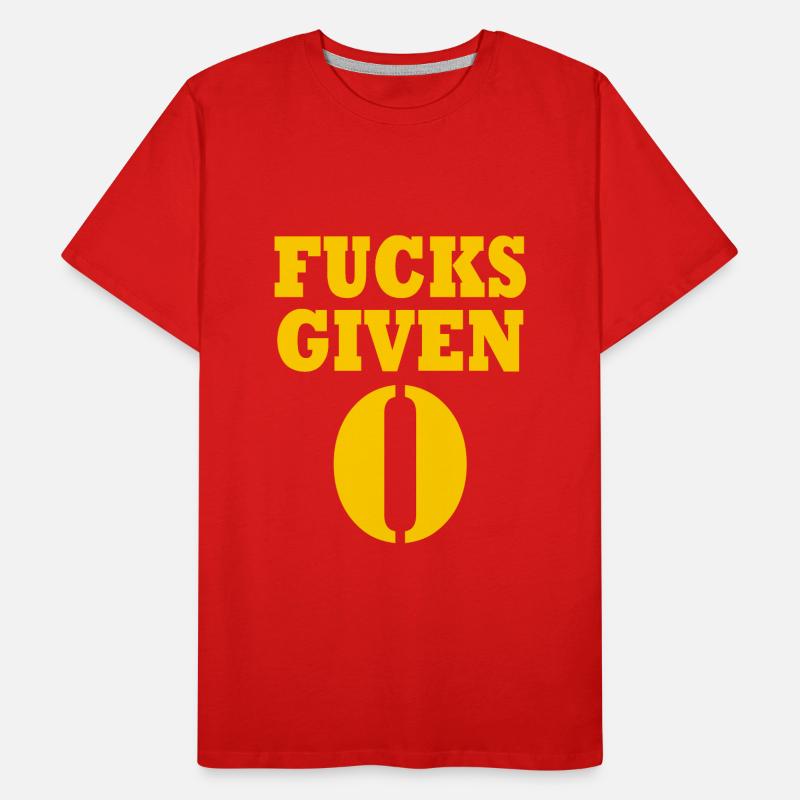 Zero fucks given T-shirt bio Premium Homme