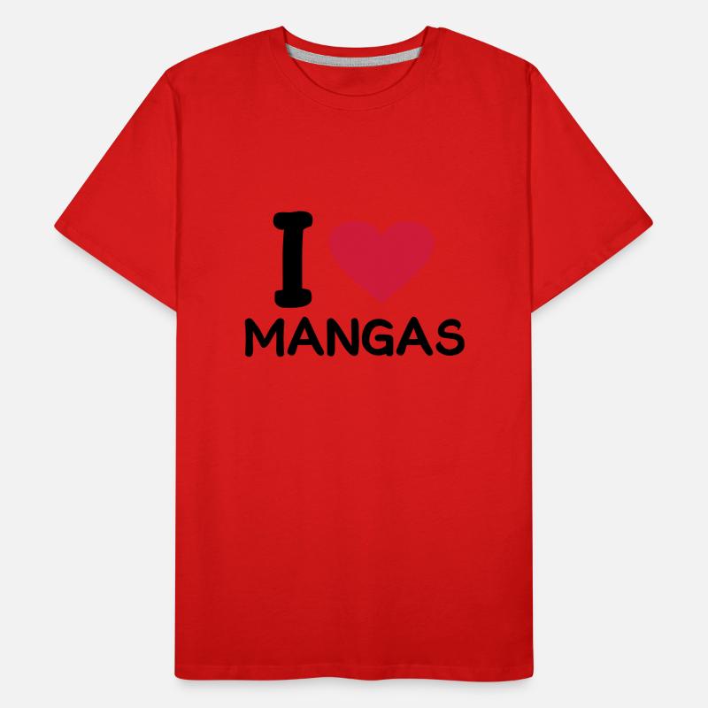 j'aime les mangas T-shirt bio Premium Homme