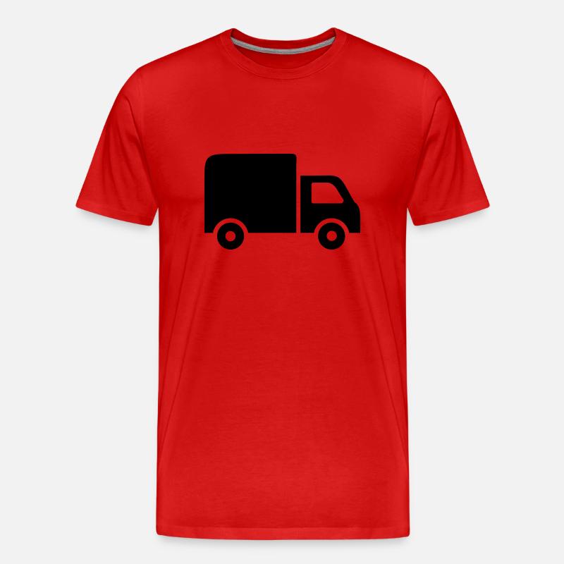 LKW - Männer Premium Bio T-Shirt - Rot