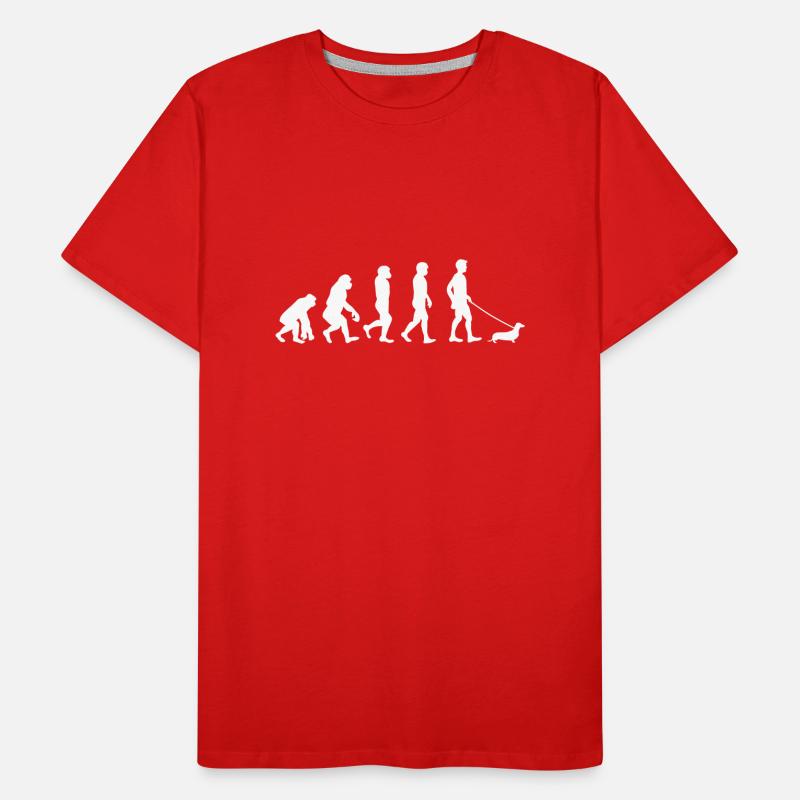 Dackel - Evolution Männer Premium Bio T-Shirt