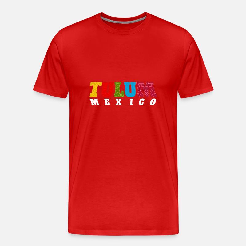 Tulum Mexico - Männer Premium Bio T-Shirt - Rot