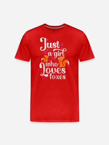Fox Cunning Wisdom Wilderness - Men's Premium Organic T-Shirt - red