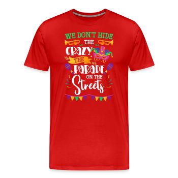 Party New Orleans Chains Music - T-shirt bio Premium Homme - rouge - Devant - Damien (186cm)