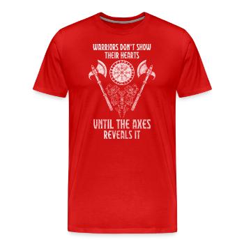 Mythologie du dieu viking - T-shirt bio Premium Homme - rouge - Devant - Damien (186cm)