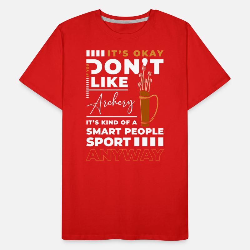 Bogenschießen Bogen Treffer Männer Premium Bio T-Shirt