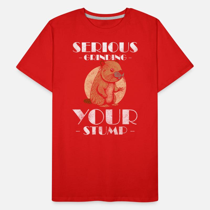 Mère de rongeur Animal Queue de Castor T-shirt bio Premium Homme