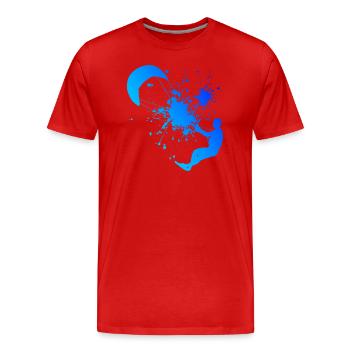 Kitesurf Femmes Kitesurfer Kitesurf Kitesurf - T-shirt bio Premium Homme - rouge - Devant - Damien (186cm)